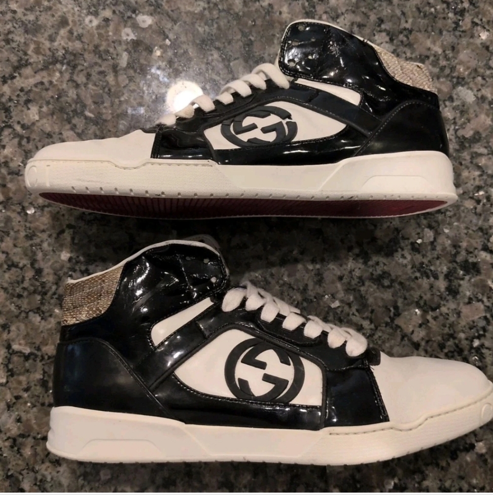Gucci Black and White Athletic Shoes - Picture 7 of 15